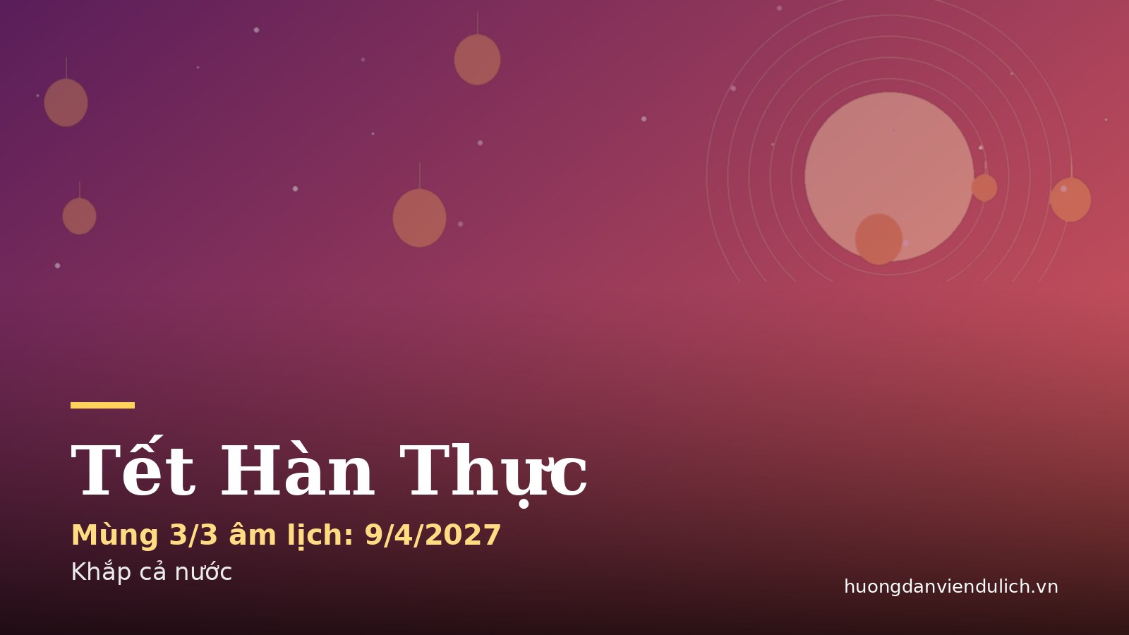 Тэт Хан Тхык 2027 (3-й день 3-го лунного месяца): происхождение и обычай готовить бань чой и бань чай
