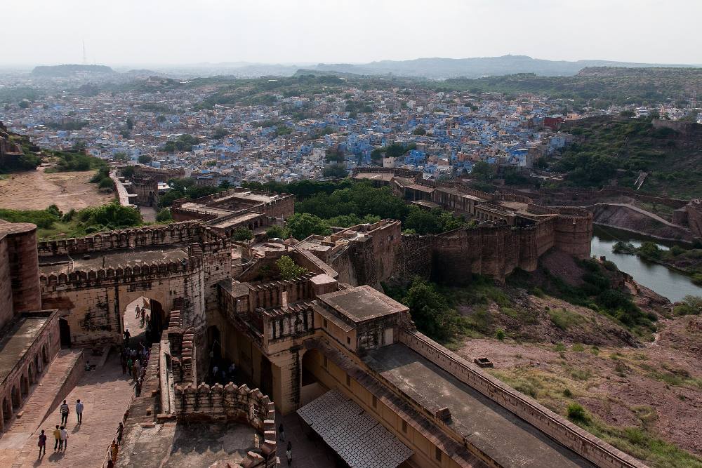 Passeio gratuito a pé por Jodhpur – a Cidade Azul, o imponente Forte e os bazares do Rajastão